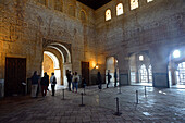 Nasridenpaläste in der Alhambra, Palast- und Festungskomplex in Granada, Andalusien, Spanien