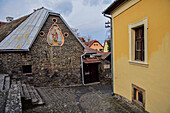 Streets of Szentendre, a riverside town in Pest County, Hungary,