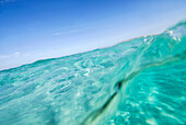Above and below pristine waters of Formentera, Balearic Islands, Spain