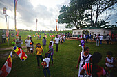 Hundreds of people gather in UNESCO World Heritage, Galle Fort, during Binara Full Moon Poya Day.