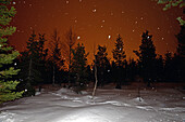 Night view of sky in Rovaniemi, Lapland