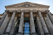 Reichstagsgebäude Dem Deutschen Volke in Berlin Deutschland