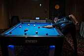 Nationaler Wettbewerb der 8-Ball Pool Tour im Boston Hotel, Zaragoza, Spanien