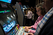 Retro Gamer 2023, an event where visitors can enjoy more than 100 original arcade machines emulating large arcades that transport you to the 80s, Zaragoza, Spain