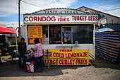 Navajo Nation Fair, eine weltbekannte Veranstaltung, die die Landwirtschaft, die Kunst und das Kunsthandwerk der Navajo vorstellt und durch kulturelle Unterhaltung das Erbe der Navajo fördert und bewahrt. Window Rock, Arizona