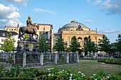 Royal Danish Theatre from the outside in Copenhagen Denmark