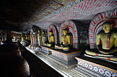 Dambulla cave temple or Golden Temple of Dambulla, World Heritage Site in Sri Lanka