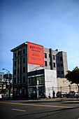 Whisky-Werbung an einem Gebäude, San Francisco