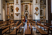 Interior of Altea church, Alicante, Spain