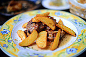 Oxtail stew at La Bicicleta restaurant, Granada, Spain