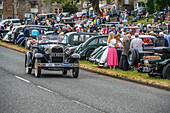 Classic cars in the Beamish Reliability Trial in Bainbridge Yorkshire 2023