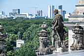 Sculpture on top of the Reichstag Building in Berlin Germany