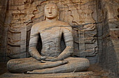 Gal Vihara, auch bekannt als Gal Viharaya und ursprünglich als Uttararama, Felsentempel in der antiken Stadt Polonnaruwa, Sri Lanka