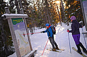 Altai-Skifahren im Skigebiet Pyha, Lappland, Finnland