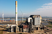 Die Niederlande, Gelderland, Nijmegen, Verlassenes Kohlekraftwerk