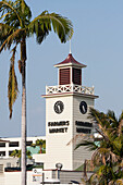 Clock Tower On A Farmers Market Building; California, United States Of America