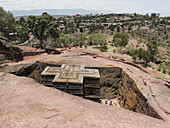 St George's Rock-Cut Church; Lalibela, Asmara Region, Ethiopia