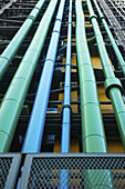 Green And Blue Pipes; Paris, France