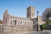 Priester in der Kathedrale von St. David; St. David, Pembrokeshire, Wales