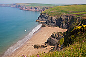 Musselwick Sands Near Marloes, Pembrokeshire Coast Path, South West Wales; Pembrokeshire, England