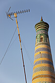 Islam Khoja Minaret, Inside Ichan Kala Old City; Khiva, Khwarezm, Uzbekistan