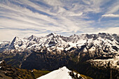 Blick vom Piz Gloria; Berner Oberland, Schweiz