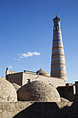 Islam Khoja Minaret, Ichan Kala Old City, Kizilkum Desert; Khiva, Khwarezm Region, Uzbekistan