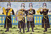 Tilework Musicians, The Edifice Of The Sun (Shams Ol Emareh), Golestan Palace; Tehran, Iran