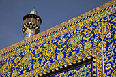 Kachelwerk an den Wänden der Imam-Moschee, Imam-Platz; Isfahan, Iran.