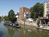 Kanalboot auf der Themse; Oxford, England