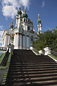Andreaskirche am Andriyivsky Uzviz; Kiew, Ukraine.