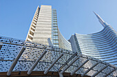 Wolkenkratzer im Finanzviertel; Mailand, Lombardei, Italien