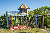 Colourful Cabin Along The Beach; Cabo Polonio, Uruguay