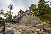 Pyramidal Structure Atop Candi Cetho, A Javanese-Hindu Temple Located On The Western Slope Of Mount Lawu, Central Java, Indonesia