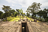 View From The Top Of The Central Pyramid Of The 15th-Century Javanese-Hindu Temple, Candi Sukuh, Central Java, Indonesia