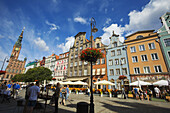 Gdansk Town Hall Clock Tower On Long Market Street, Old Town; Gdansk, Poland