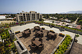 Outdoor Lounge Of Plaza Hotel; Dili, East Timor