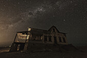 The Milky Way Above An Abandoned House; Kolmanskop, Namibia