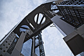 Low Angle View Of A Sky Tower; Osaka, Japan