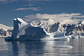 Icebergs In Gerlache Strait In Front Of Neko Harbor, Antarctic Peninsula; Antarctica
