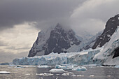 Glacier Calving Into Neko Harbor, Antarctic Peninsula; Antarctica