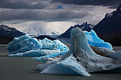 Icebergs In Lago Grey, Torres Del Paine National Park, Chile; Magallanes Region, Chile