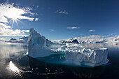 Icebergs In Gerlache Strait, Antarctic Peninsula; Antarctica