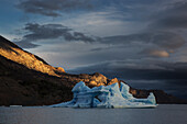 Iceberg In Grey Lake, Torres Del Paine National Park; Magallanes Region, Chile