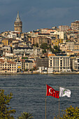 View of Galata Tower from Topkapi Palace, Istanbul, Turkey