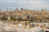 Cityscape of Istanbul viewed from Suleymaniye Mosque; Istanbul, Turkey
