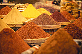 Spices for sale at The Spice Bazaar; Istanbul, Turkey