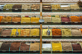 Spice shop at Arasta Bazaar in Istanbul; Istanbul, Turkey