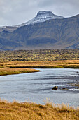 Rugged landscape on the Snaefellsnes peninsula along the west coast of Iceland; Iceland