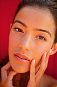 Close up Portrait of Young Woman